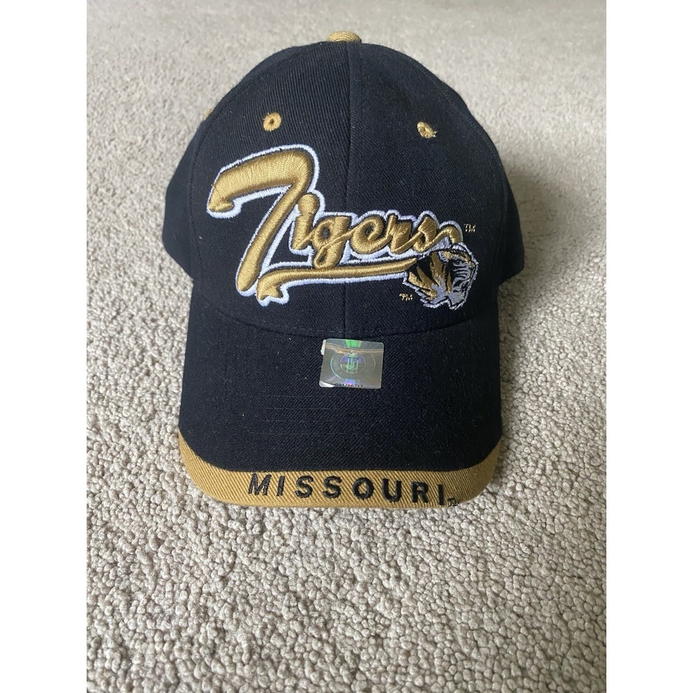 Missouri Tigers Mizzou Top of The World Ball Cap Hat Snapback Black Embroidered